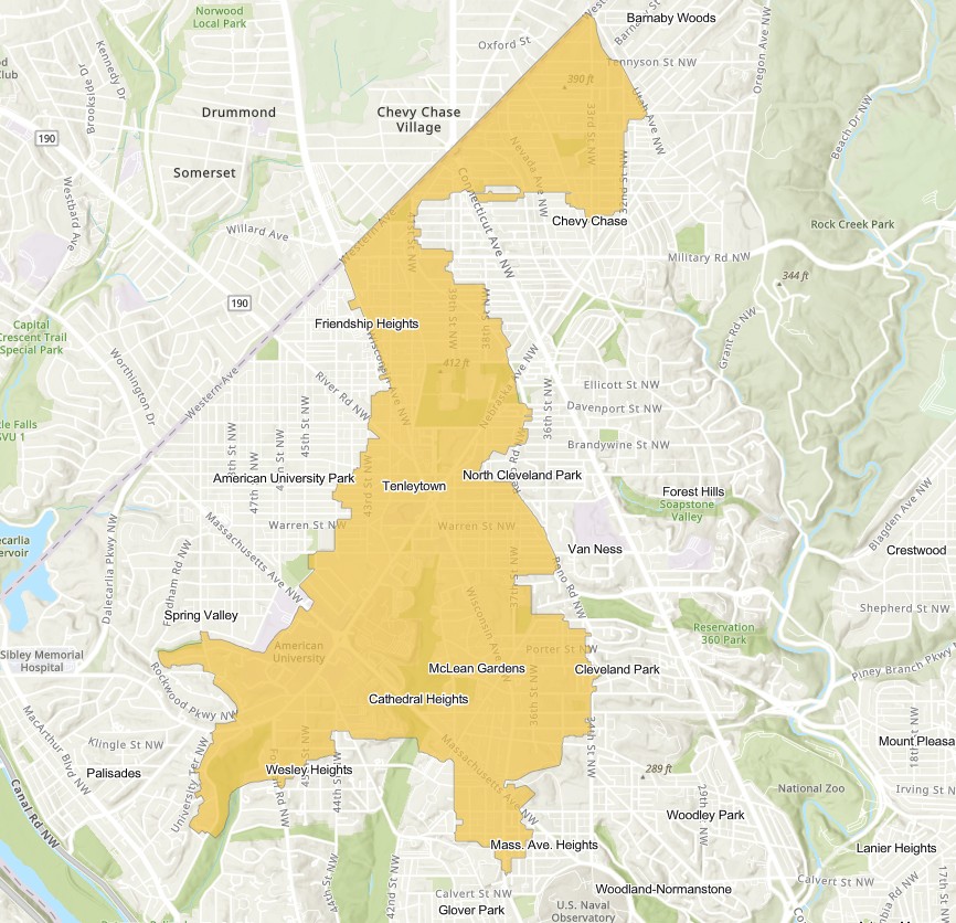 Map of Boil Water Advisory Area