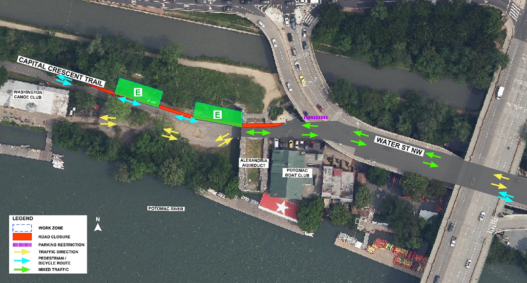 Map E: Water Street, NW Potholing