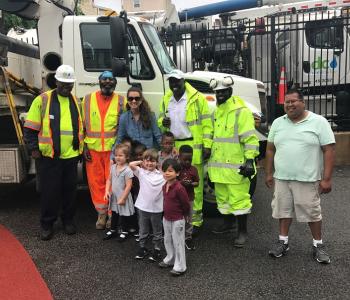 The DC Water Team with J.O. Wilson Students
