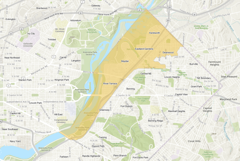 Map of the Impacted Area