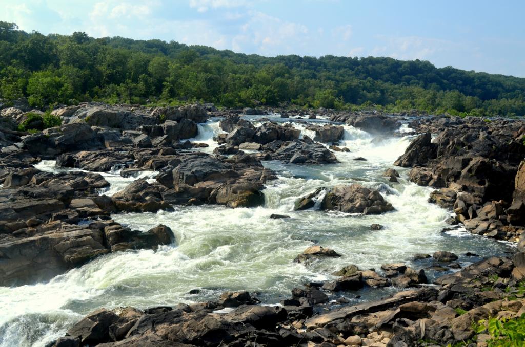 Shot of Great Falls in the Potomac River, the source of our region's drinking water. 