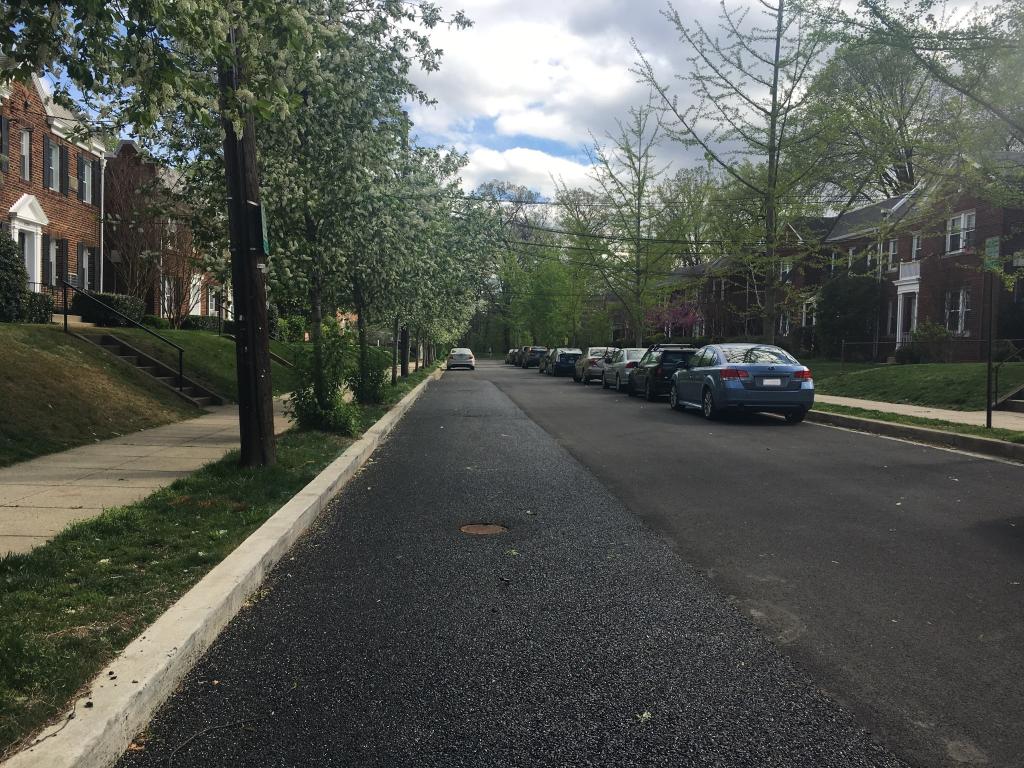 Permeable Pavement in Parking Lane