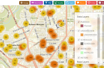 Screen shot from Open Data Portal