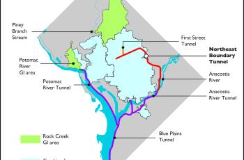 Map of DC Clean Rivers projects