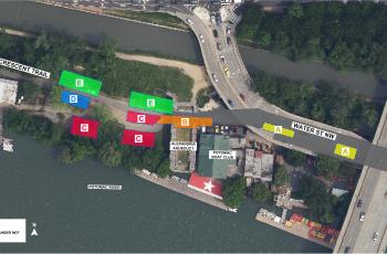 Water St NW and Capital Crescent Trail Utility Investigation Map 