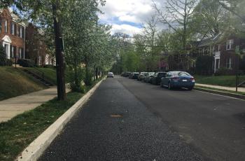 Permeable Pavement in Parking Lane