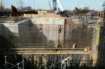 Tying Steel at Poplar Point